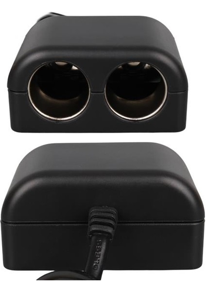 1526 12-24V Tek USB Girişli 120W 80 cm Kablolu 3'lü Araç Çakmak Çoklayıcı fırsatları