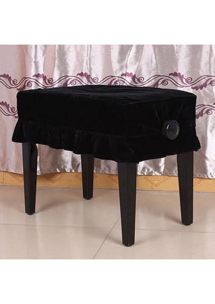 Piyano Tabure Lye Örtüsü Pleuche Makrome ile Dekore Edilmiş 55 * 35CM Piyano Tekli Lye Evrensel Güzel fırsatları