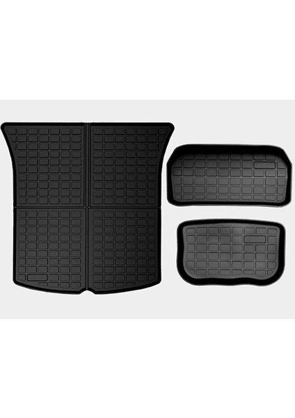 Set) T Parts Tesla Model Y 3D Havuzlu Bagaj Havuzu Seti, Tpe Malzeme Kırılmaz Su Geçirmez Koku Yapmaz