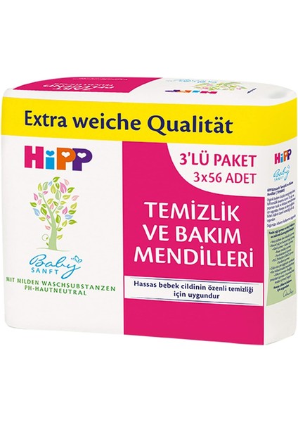 Hipp Babysanft Temizlik Mendili 56X3 modelleri