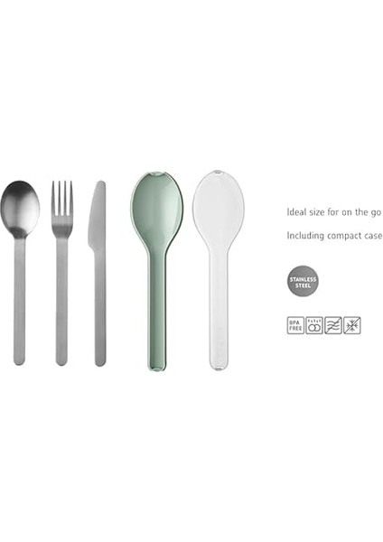 - 3 Parçalı Ellipse Çatal Bıçak Takımı - Yolculuk Için Seyahat Kılıflı Set - Bıçak, Çatal ve Kaşık - Paslanmaz Çelik - Nordic Blue modelleri