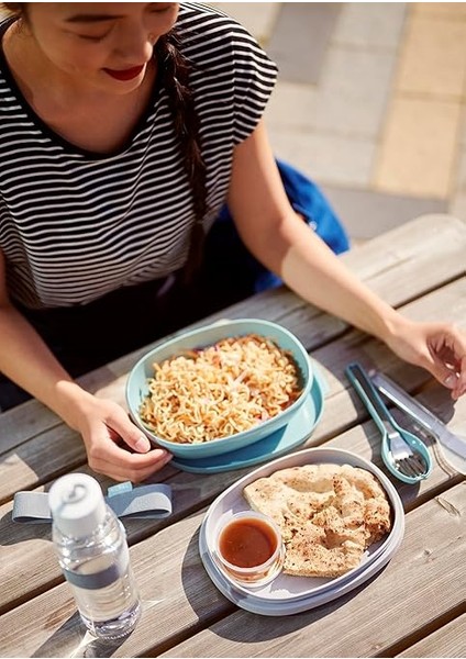 - 3 Parçalı Ellipse Çatal Bıçak Takımı - Yolculuk Için Seyahat Kılıflı Set - Bıçak, Çatal ve Kaşık - Paslanmaz Çelik - Nordic Blue indirimleri