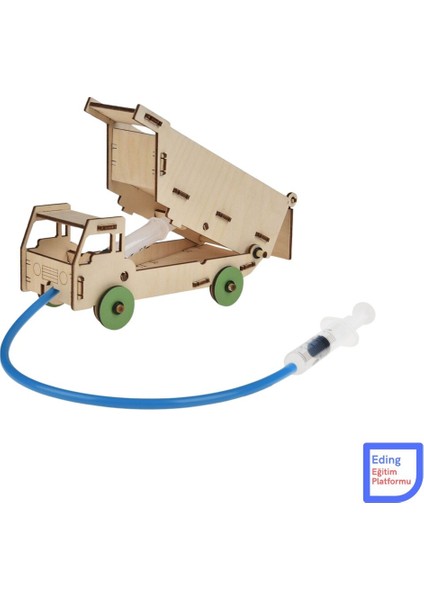 Hidrolik Kamyon Stem Eğitici Sıvı Basınç Pascal Kanunu Sıvı Basıncı Fen Deney Seti