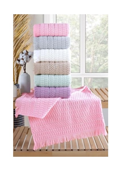 Tekstil Aysu | 6&apos;lı 50X90 cm El&yüz Havlu Seti Pembe modelleri