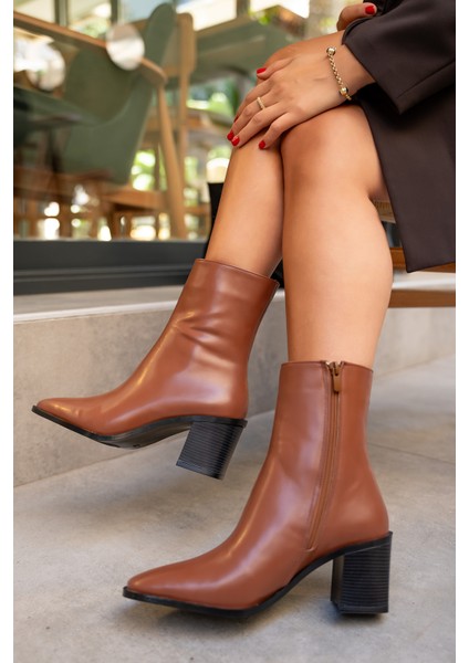 Chen Taba Küt Burun Topuklu Bot fiyatları