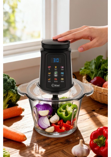 KC-8250 Gıda Öğütücü Doğrayıcı | 500W Güçlü Motor&3l Cam Kase &9 Titanyum Bıçaklı & Dokunmatik Ekran modelleri