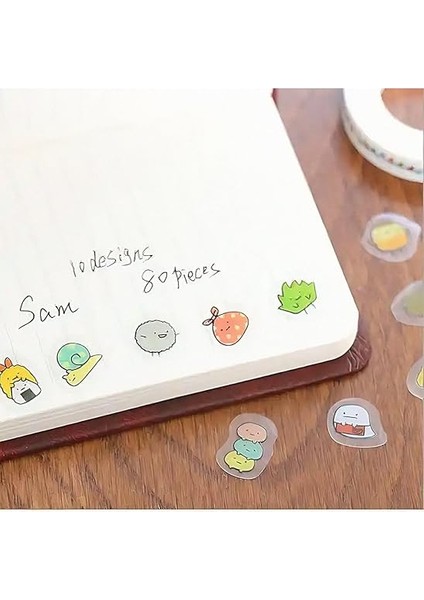 Sevimli Kawaii Temalı 80 Adet Sticker Seti • Bullet Journal fiyatları