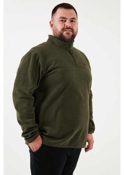 Regular Fit Anti-Pilling Büyük Beden Dik Yaka Kışlık Şardonlu 2'li Paket Polar Erkek Polar 5906001BS2 modelleri