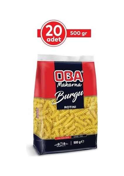 Oba Burgu Makarna, 20 Adet