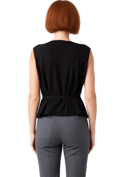 Kadınlar Için Degaje Yaka Detaylı Asimetrik Kesim Ince Triko Bluz Kaliteli Şık Rahat Modern fiyatları