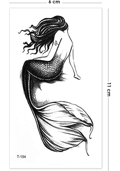 Deniz Kızı Minimal Tattoo fiyatları