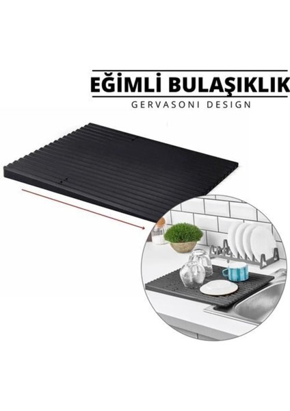 Tezgah Üstü Bulaşık Kurutmalığı Özel Eğimli Dizayn Bulaşıklık Sert Sağlam 40 x 32,5 cm 10145 indirimleri