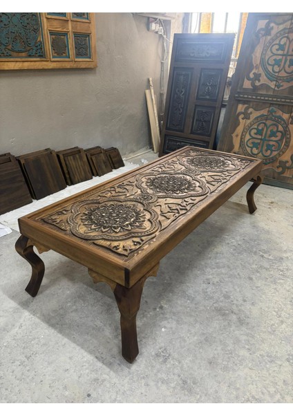 Ahşap Oyma Lükens Ayak Orta Sehpa fiyatları