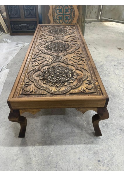 Ahşap Oyma Lükens Ayak Orta Sehpa indirimleri