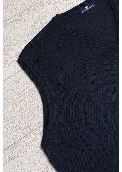 V Yaka Battal (Büyük Boy) Yünlü Kolsuz Triko Süveter indirimleri