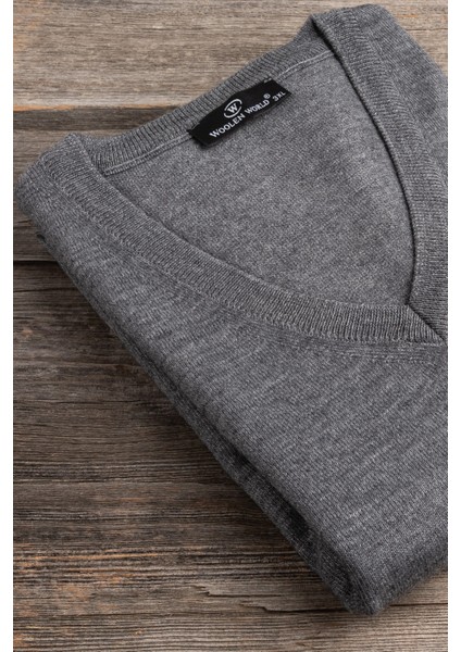 V Yaka Battal (Büyük Boy) Yünlü Kolsuz Triko Süveter fiyatları