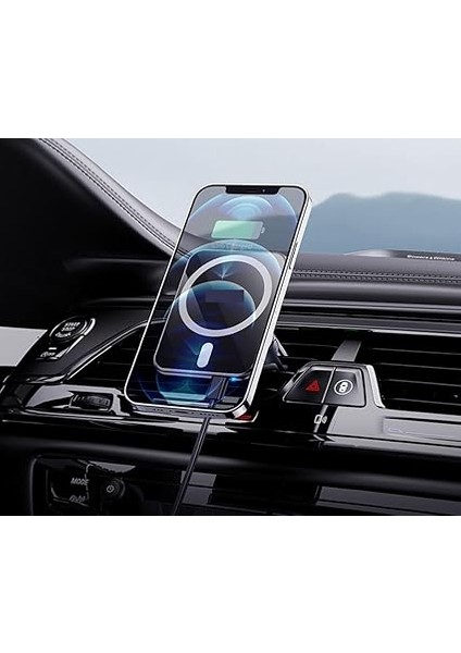 HP-A07 15W Kablosuz Şarj Araba Telefon Tutucu Ayarlanabilir Havalandırma Için Magsafe Yüksek Kalite Tutucu Premium fiyatları