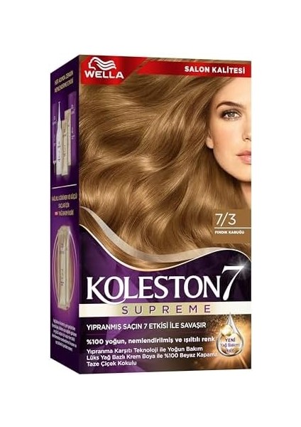Wella Koleston Supreme Saç Boyası 7/0 Kumral X3&apos;lü modelleri