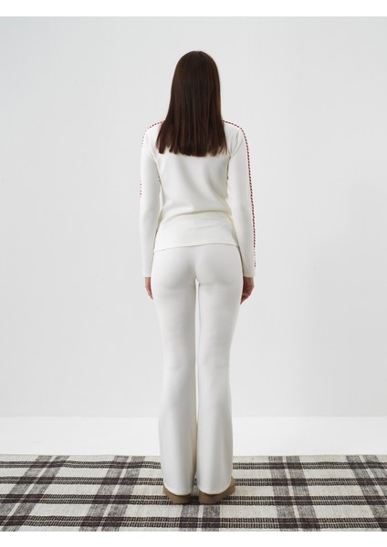 Kadın Ekru Modal Dokulu Regular Fit Uzun Kollu Tişört indirimleri