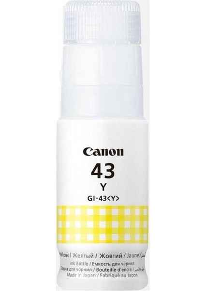GI-43Y Yellow Sarı Şişe Mürekkep G540-G640