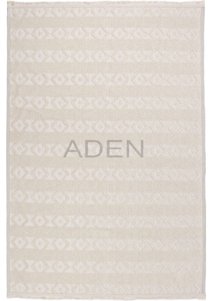 Koza Pamuk Dokuma Halı |kaymaz Tabanlı | Makinede Yıkanabilir Modern Halı | Salon, Kilim |KREM|KZA01