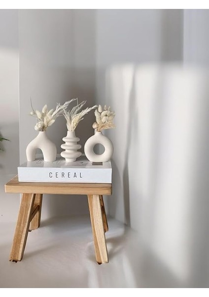 cm Minimal Vazo Set 3'lü Bohem Biblo Minyatür Dekoratif Vazo fiyatları