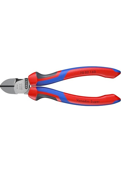 Diyagonal Kesiciler Siyah Atramentize Edilmiş, Çok Bileşenli Saplarla 160 mm 70 02 160