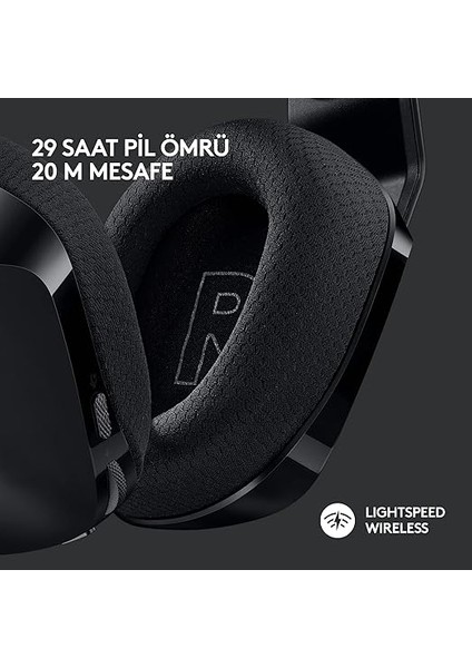 G G733 Lıghtspeed Kablosuz Kulak Üstü Oyuncu Kulaklığı, Lıghtsync Rgb, Blue Voice Mikrofon, Askılı Kafa Bandı, Pro-G Ses Sürücüleri, 29 Saat Pil Ömrü, Siyah modelleri