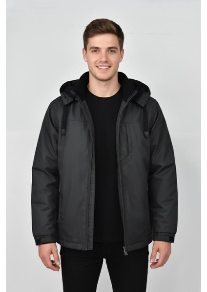 Erkek Kapüşonlu Mevsimlik Spor Mont 99537 BBGL-ST04876