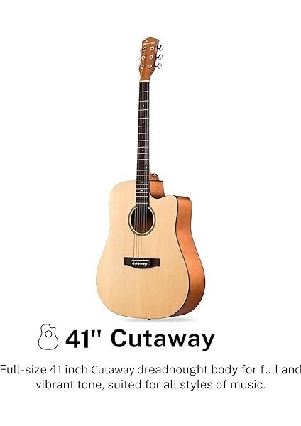 DAD-140C Dreadnought Akustik Gitar Paketi (Natural) fiyatları
