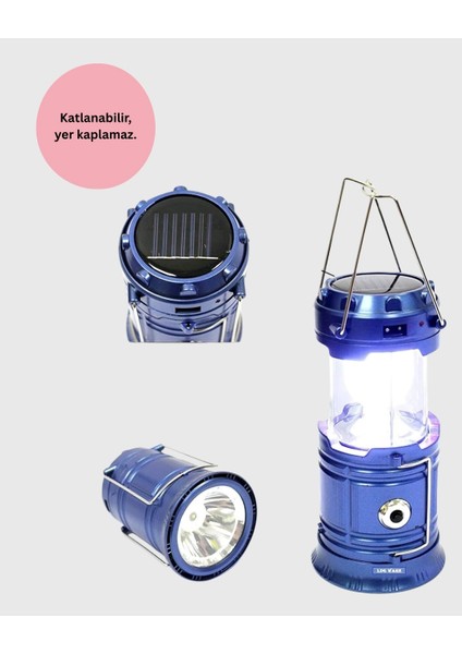 Buğz Güneş Enerjili Katlanabilir Kamp Feneri – USB Şarjlı, Hafif ve Çok Fonksiyonlu fiyatları
