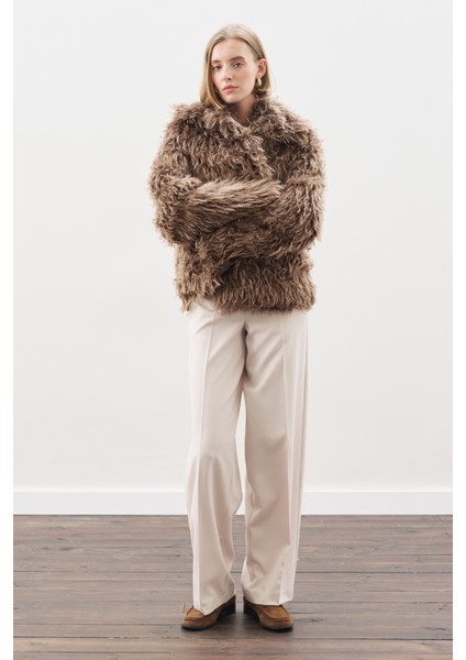 Uzun Paça Straıght Pantolon Bej fiyatları