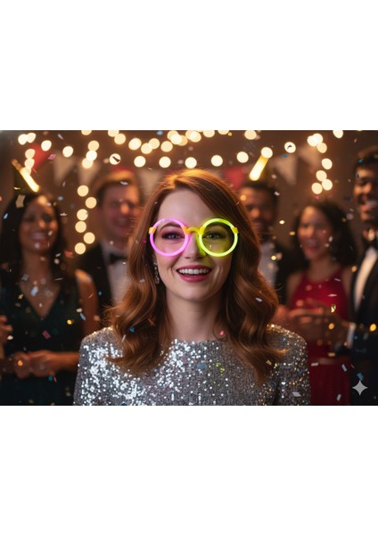 Yılbaşı Parti Gözlüğü Fosforlu modelleri