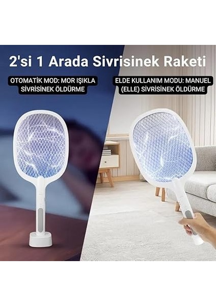 Şarjlı 12000MAH 300V 5 Katmanlı Uv Işıklı Elektrikli Sivrisinek Öldürücü Raket Sinek Öldürücü Sineksavar fırsatları