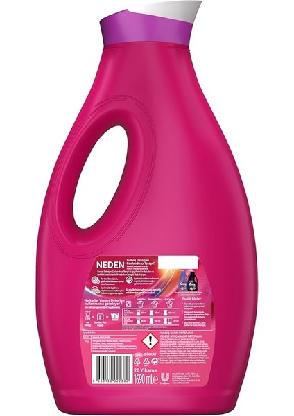 Sıvı Çamaşır Deterjanı Canlandırıcı Terapi Renkliler Için 1690 ml modelleri