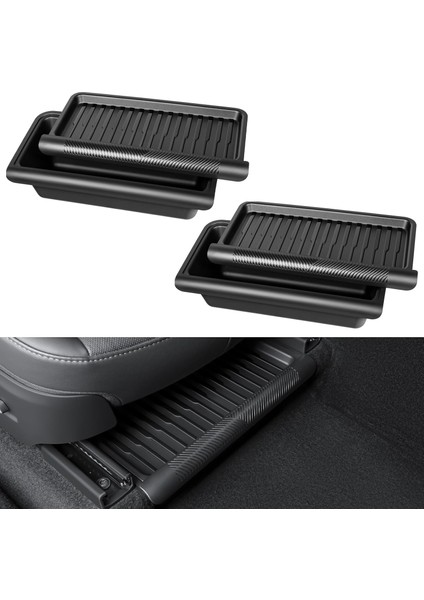 Tesla Model Y Juniper Için Uyumlu Koltuk Altı Saklama Kutusu modelleri