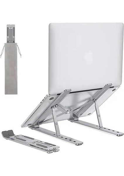 Gn-17 Alüminyum Kasa Dizüstü Bilgisayar Standı Katlanır Çantalı Tablet ve Telefonla Uyumlu modelleri
