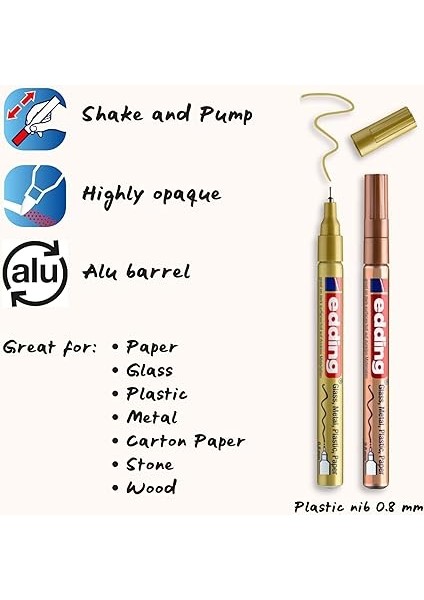 780 Hobi Sanat Kalemi 3'lü Set Metalik Karışık fiyatları