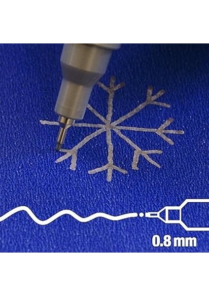 780 Hobi Sanat Kalemi 3'lü Set Metalik Karışık modelleri
