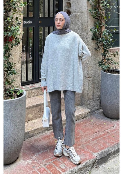 Salaş Dokulu Kazak Gri