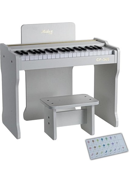 CP-360WH Ahşap Çocuk Piyanosu Pilli 37 Tuşlu Gerçek Piyano Tuşları