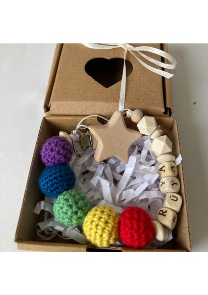 Isimli Emzik Zinciri Doğal Ahşap Emzik Askısı Doğal Emzik Klipsi indirimleri