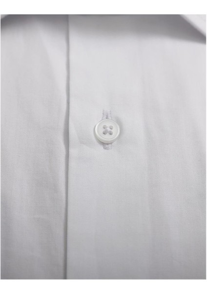 Beyaz Comfort Fit Uzun Kol Gömlek modelleri