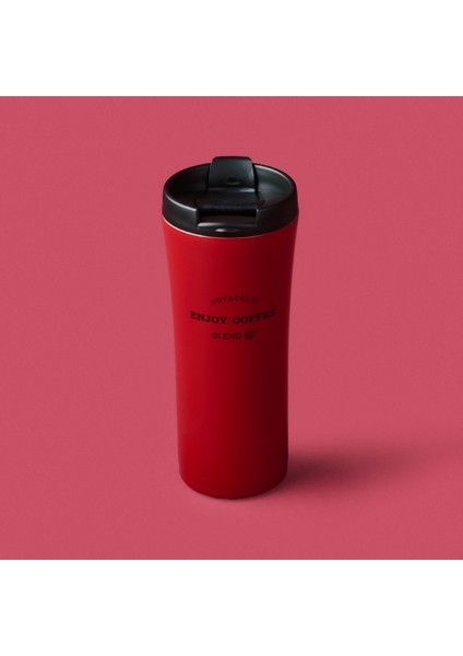 A638-01 Freedom Colours Termos - Kırmızı / Siyah - 550 ml