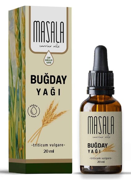 Masala Buğday Yağı 20 Ml. Soğuk Pres (Wheat Carrier Oil) fiyatları