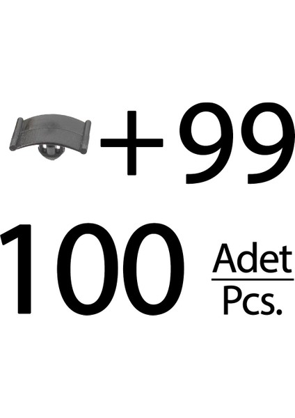 Opel, Peugeot, Renault Için Izolasyon, Keçe Klipsi- 100'LÜ