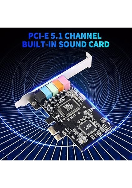 Ses Kartı CMI8738 5.1 Kanal Pcı-E Masaüstü Bilgisayar Ses Kartı Desteği 6 Kanallı Stereo Surround Çıkış Ses Ses Kartı indirimleri
