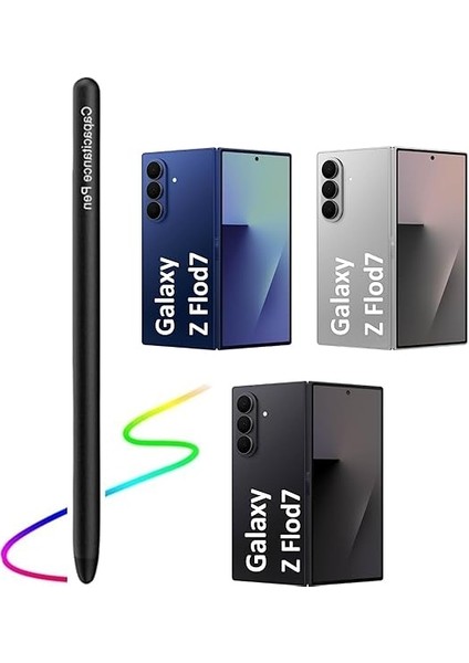 Galaxy Z Fold 7 5g Için Stylus Kalem, Hem Iç Hem De Dış Ekranı Destekler, S Pen Galaxy Fold 7 Telefonlarla Uyumlu Dokunmatik Ekran Stylus Kalem (Siyah) modelleri