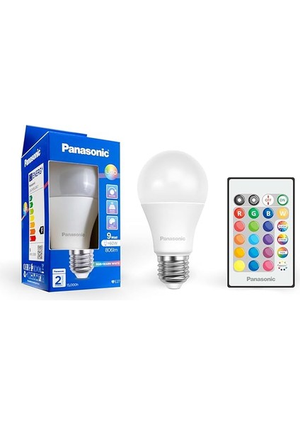 E27 LED Smart Uzaktan Kumandalı Lamba 9W Rgb