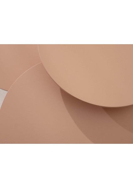 Talya 3'lü Zigon Sehpa Pembe / Pudra fiyatları